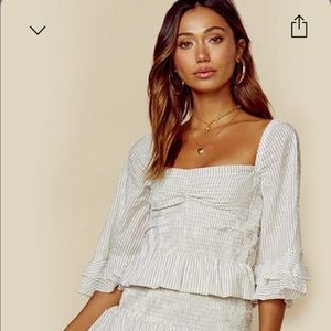 blue life layla crop top (planet blue)